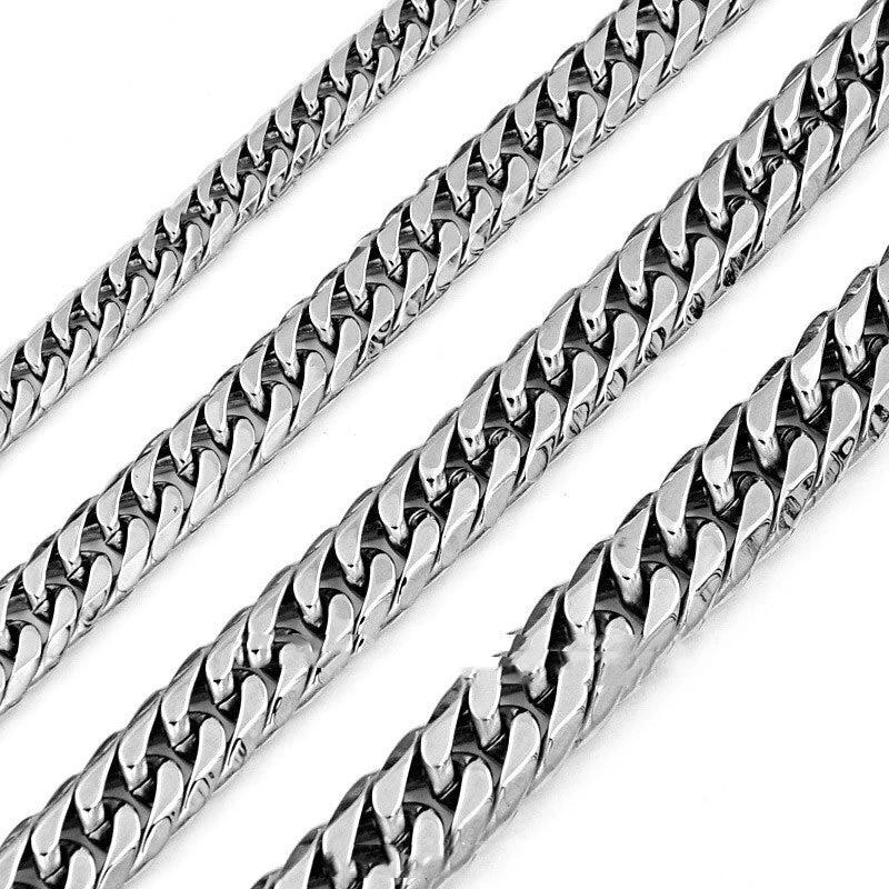 Titanium Steel Men's Link Chain by GJG Denim
