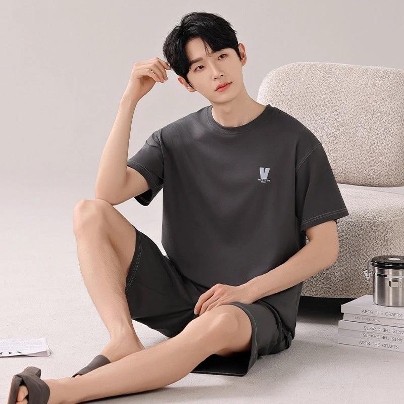 Men's Shorts Pajamas Set by GJG Denim