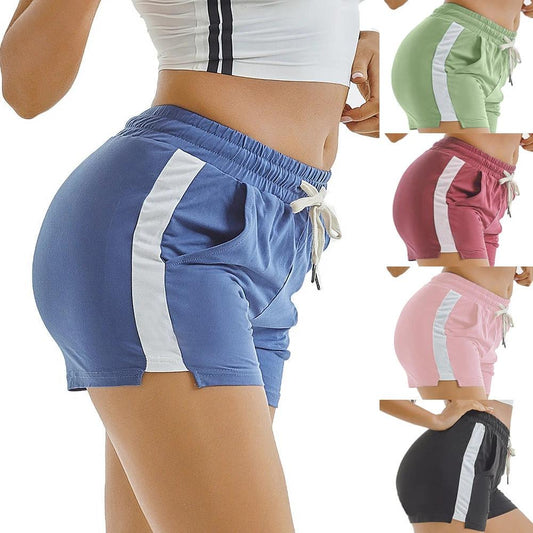 Summer Sports Shorts Gym Running Women Cycling Drawstring Shorts Workout by GJG Denim