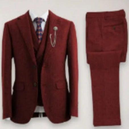 Men's Casual Three-piece Suit by GJG Denim