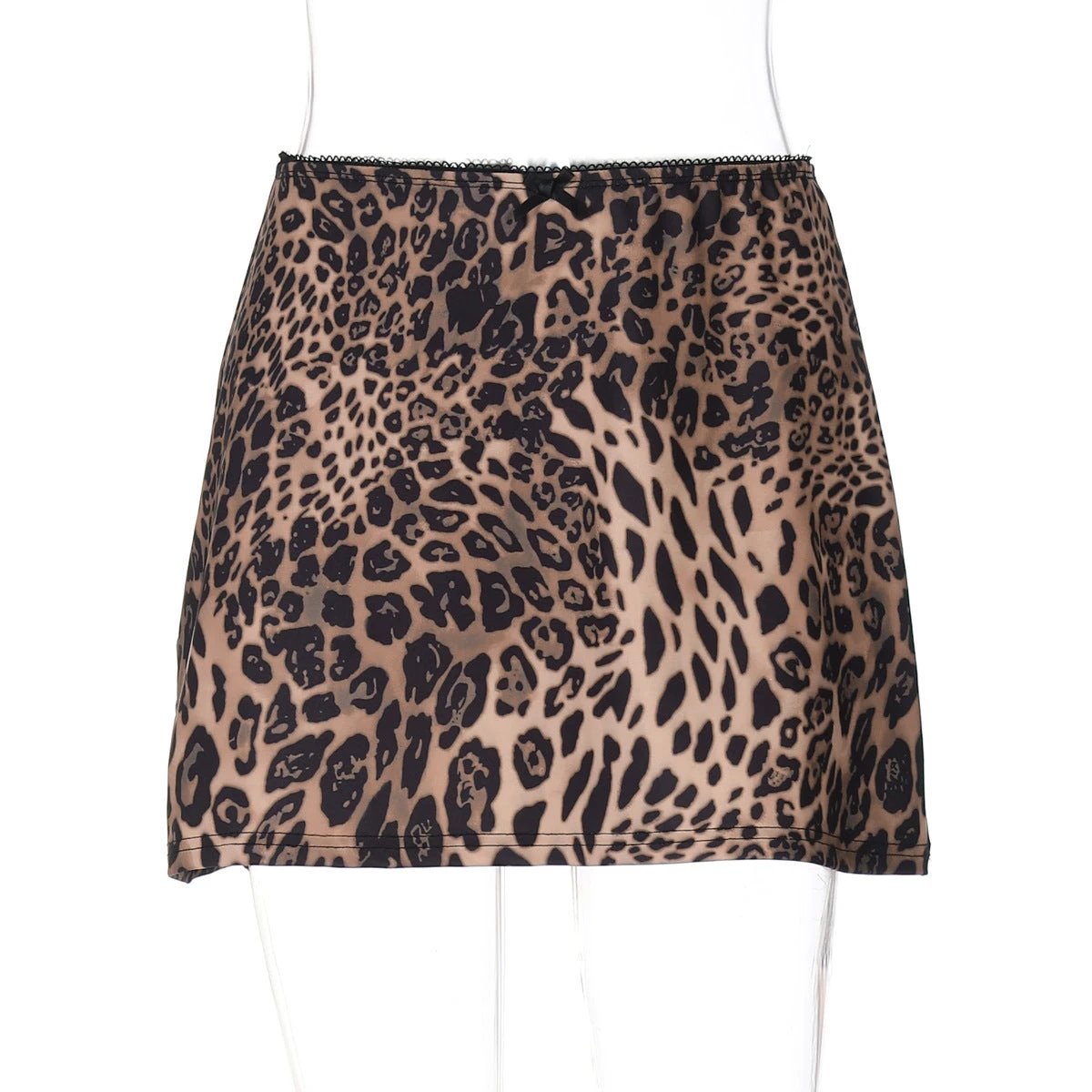 Sexy Leopard Print Printed Stylish Versatile Skirt by GJG Denim