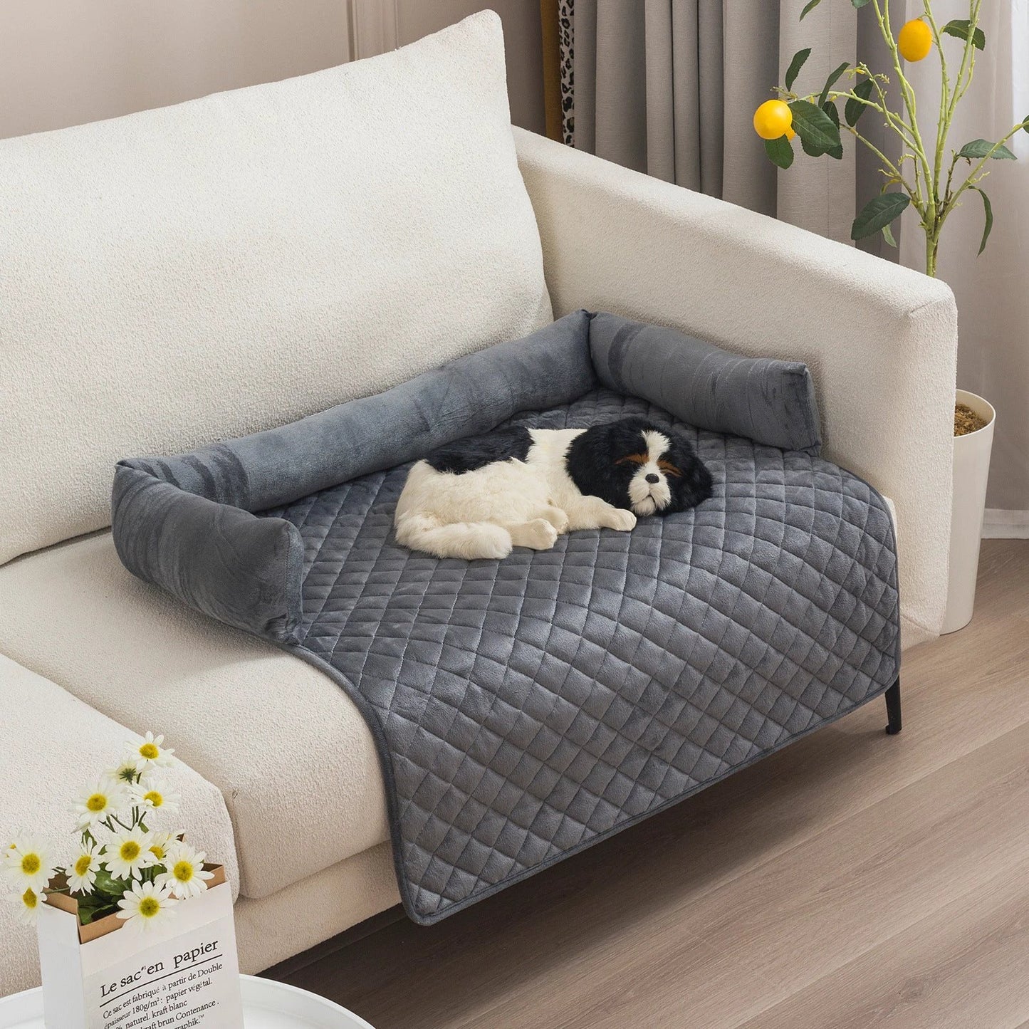Pet Dog Sofa Bed Dog Beds For Large Dogs Cushion Warm Cat Beds Mat Furniture Protector Dog Sofa by GJG Denim