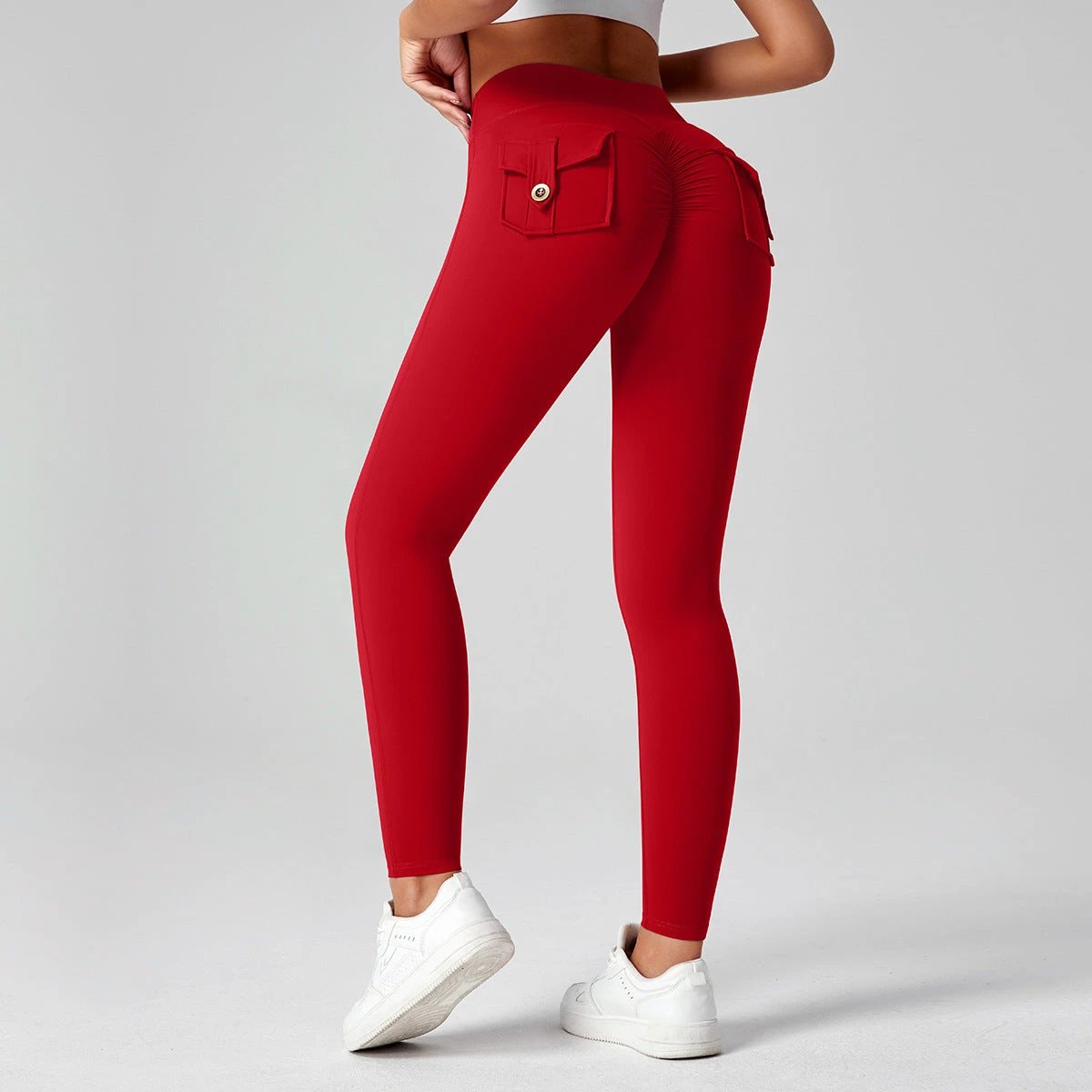 Fitness Yoga Pants For Women High-waisted Butt-lifting Stretchy Form-fitting Workout Tights by GJG Denim