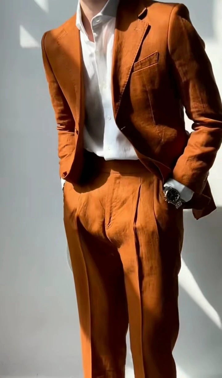 Casual And Lightweight Business Men's Suit by GJG Denim
