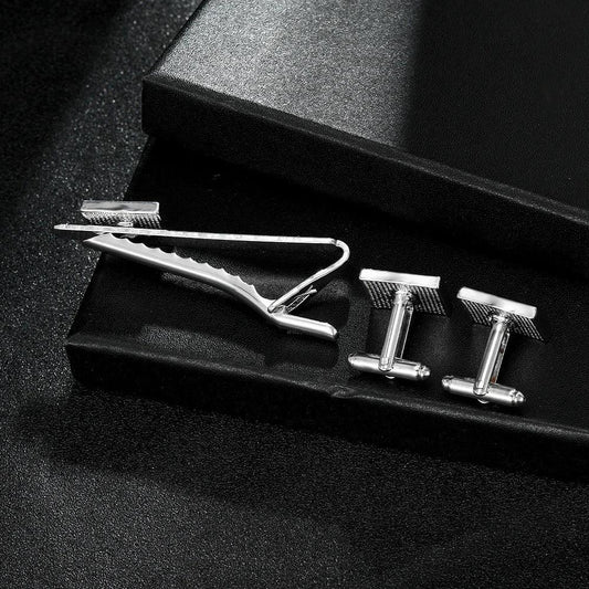 Men's Creative Blue Pattern Cufflinks Gift Box by GJG Denim