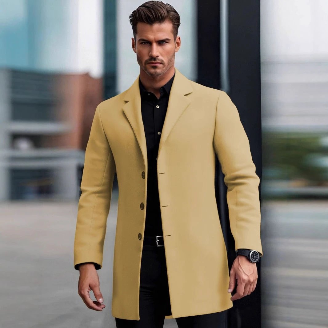 Lapel European And American Lapel Slim Coat by GJG Denim