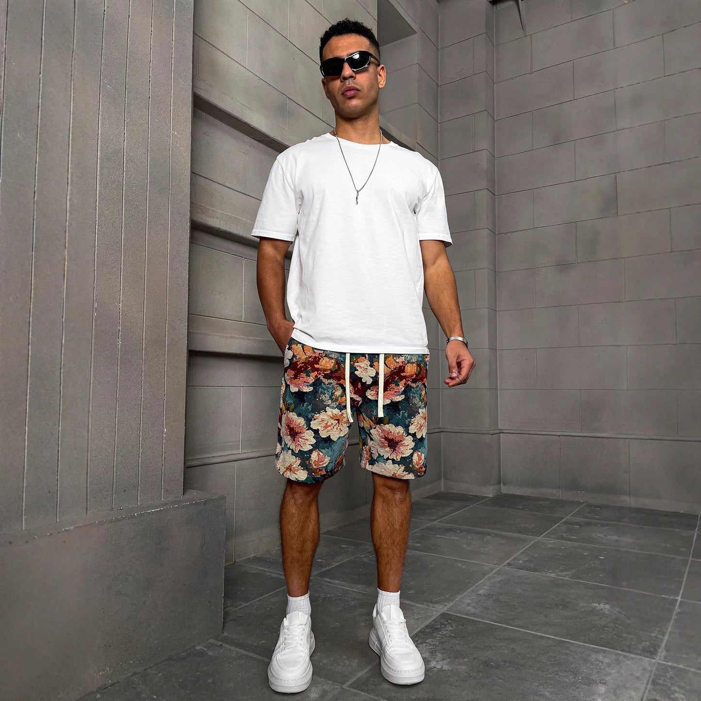 Fashionable Lake-Blue Summer Casual Shorts For Men by GJG Denim