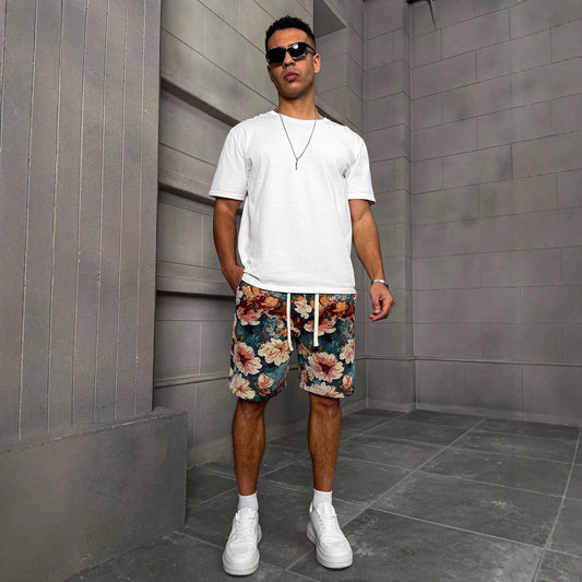 Fashionable Lake-Blue Summer Casual Shorts For Men by GJG Denim