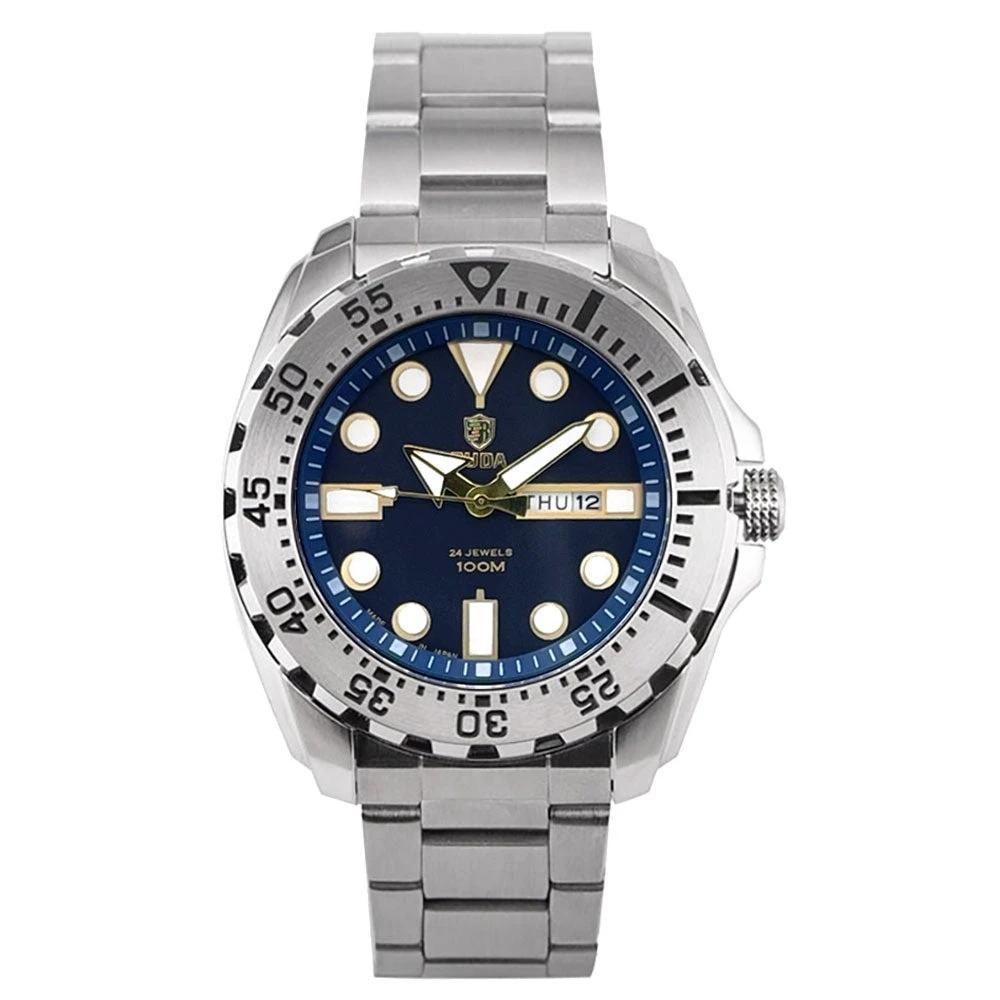 Men's Waterproof Luminous Quartz Movement Business Watch by GJG Denim