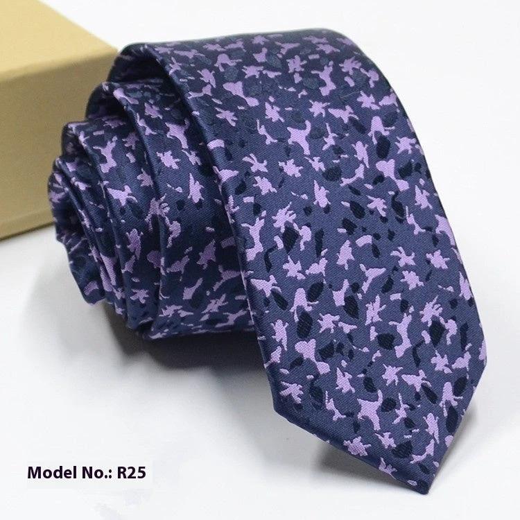 Men's Fashion Exquisite Jacquard Tie by GJG Denim