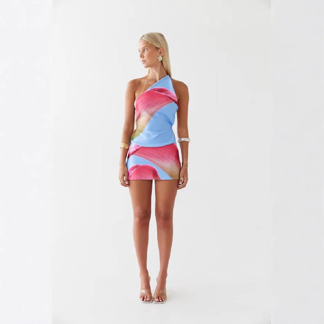 Fashion Frontline Backless Suit Printing by GJG Denim