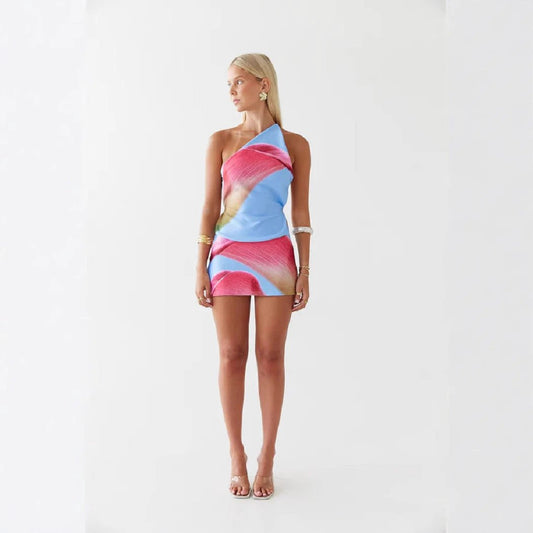 Fashion Frontline Backless Suit Printing by GJG Denim