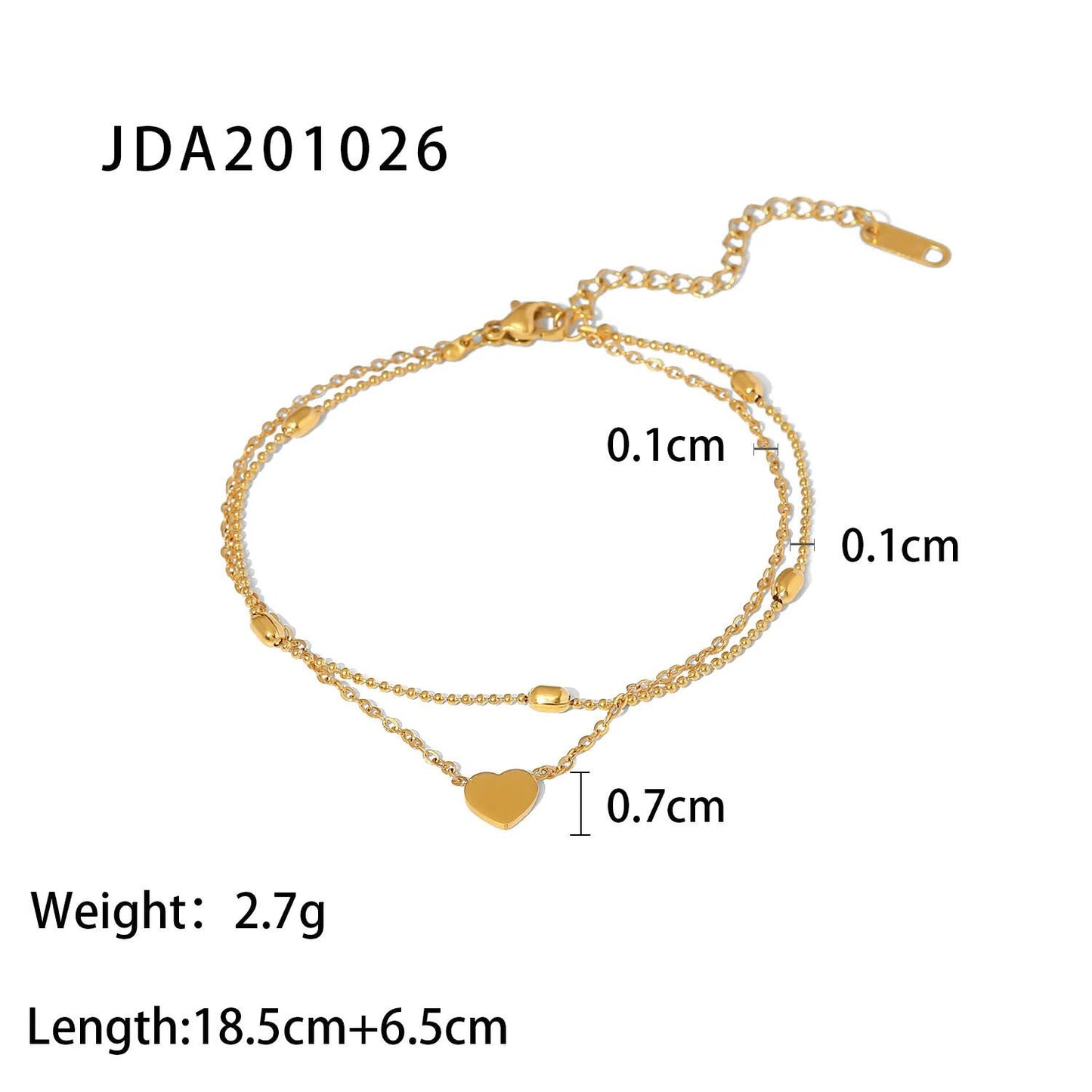 Fashion Stainless Steel Anklets Ornament by GJG Denim