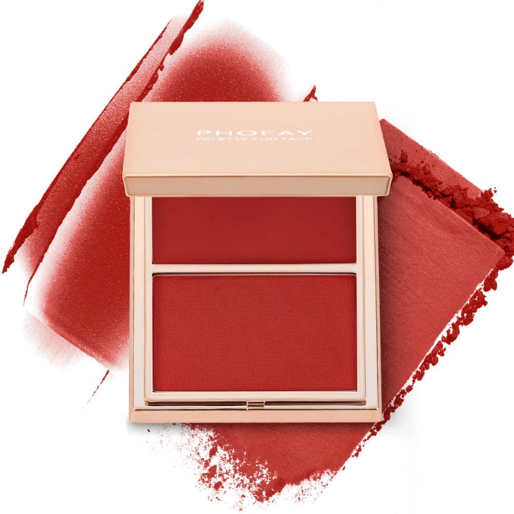 PHOFAY Double-Take Cream & Powder Blush Duo by GJG Denim