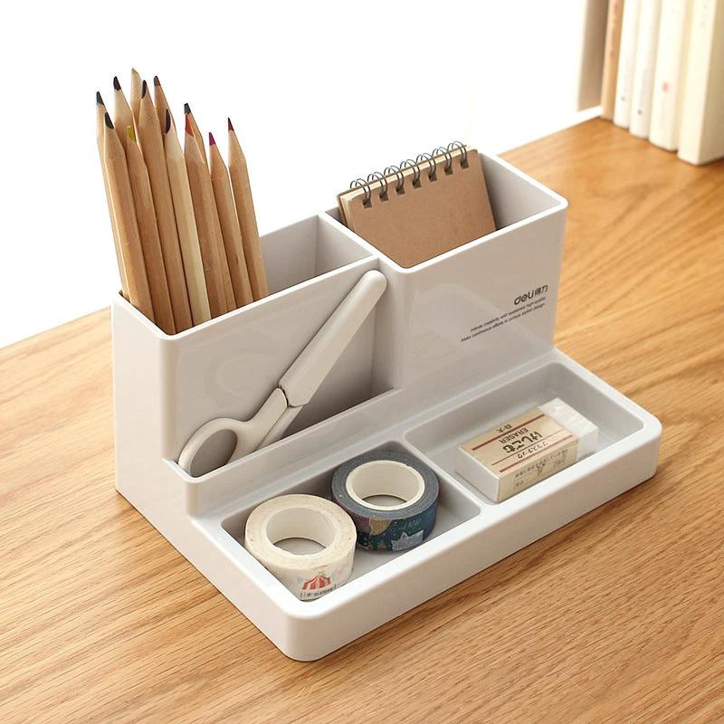 Multifunctional Pen Holder Storage Box Pen Holder Penholder Bookend by GJG Denim