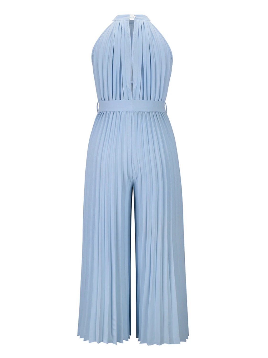 Cutout Tied Pleated Sleeveless Jumpsuit by Lady Ros