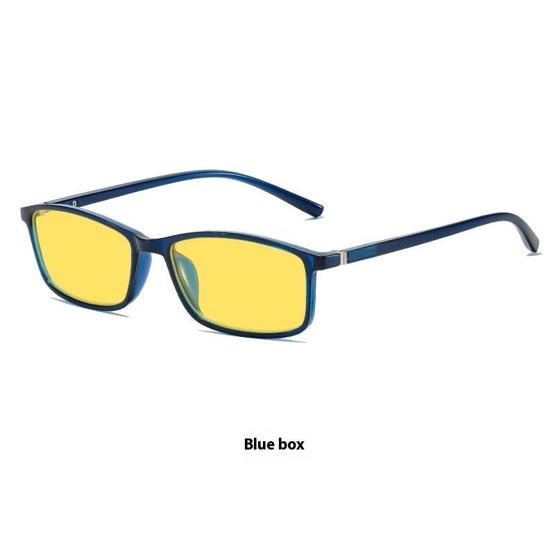 New Retro Small Frame Night Vision Anti-Blue Ray Plain Glasses by GJG Denim