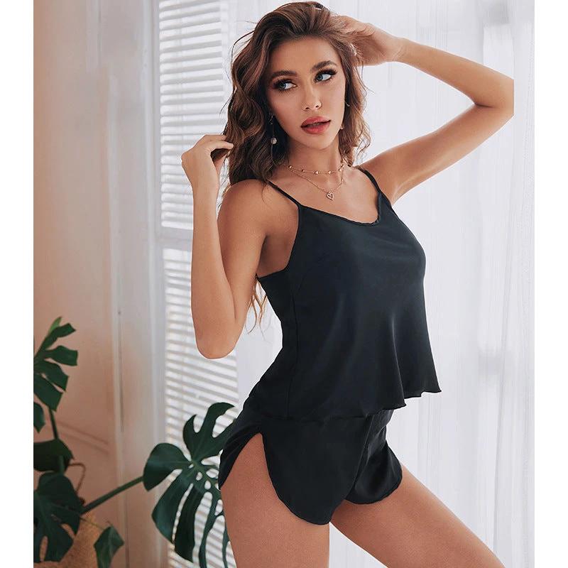 Yaoting New Home Set Satin Camisole Pajamas Women by GJG Denim
