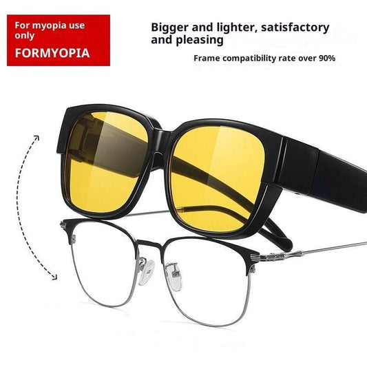 Night Vision Glasses For Driving At Night To Prevent High Beams For Men by GJG Denim