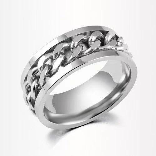 Men's Chain Style Ring by GJG Denim