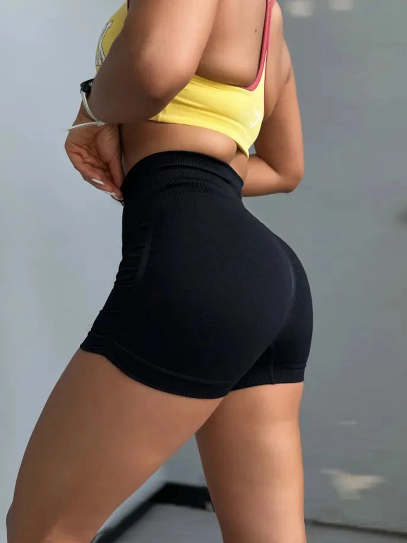 Workout Shorts For Women Scrunch Butt Lifting High Waisted Yoga Gym Seamless Booty Biker Shorts by GJG Denim