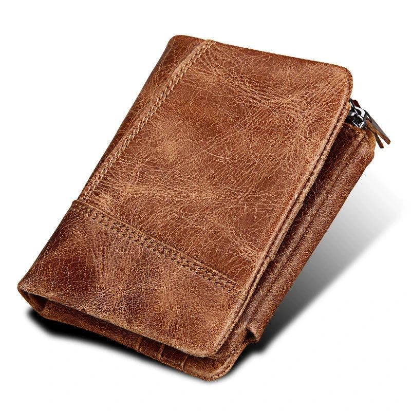 Retro Leather Wallet For Men Multiple Card Slots by GJG Denim