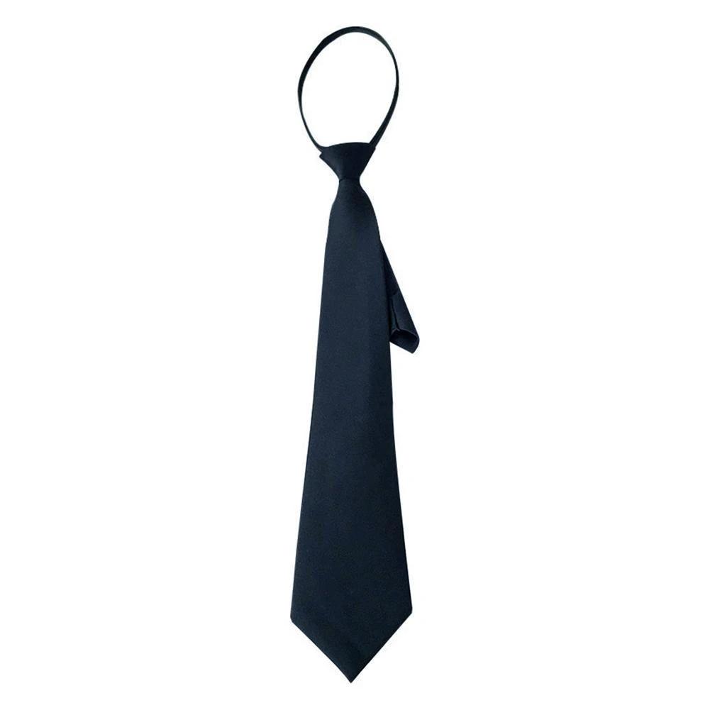 Solid Color Zipper Tie For Men by GJG Denim