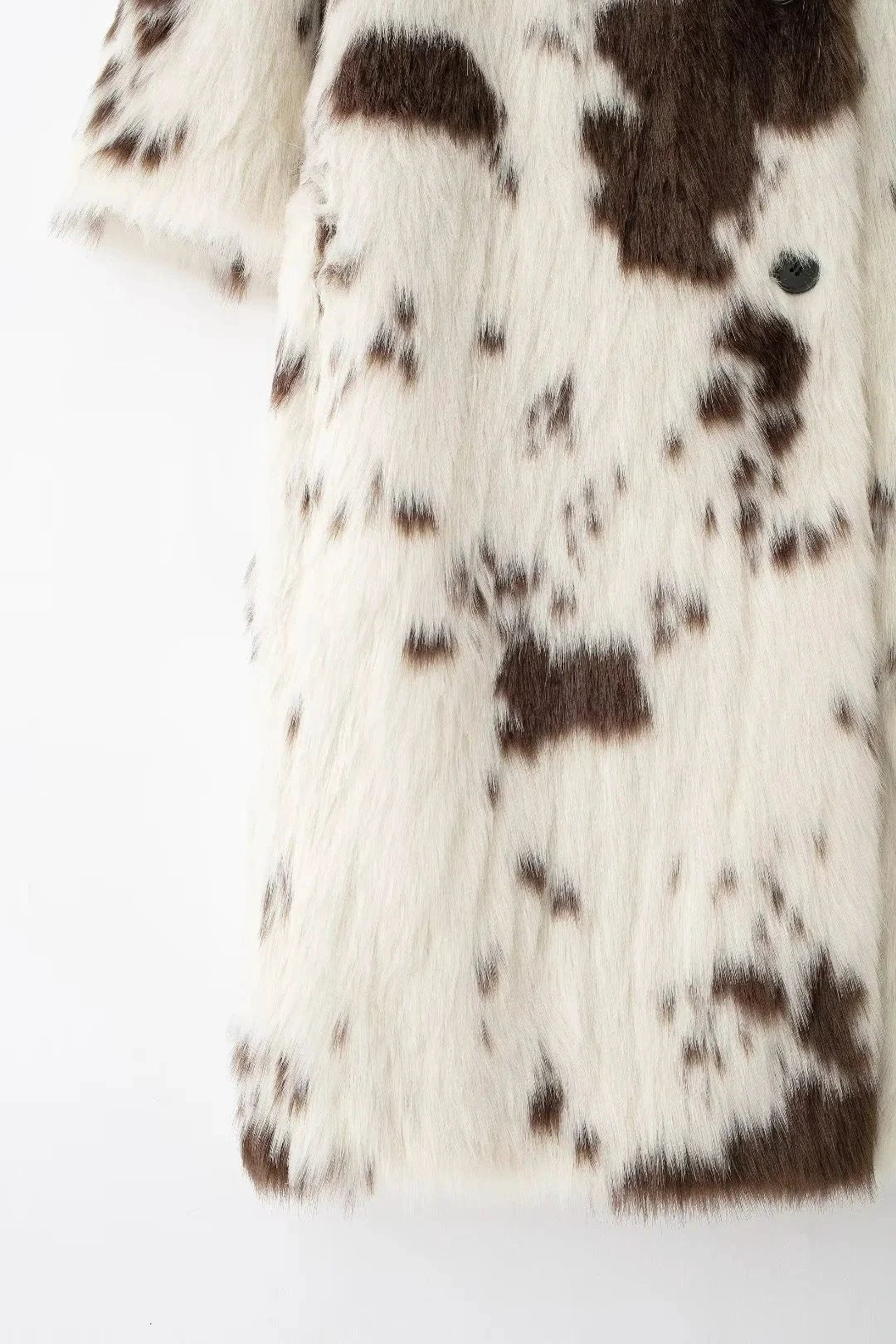 Women's Animal Pattern Imitation Fur Coat by GJG Denim
