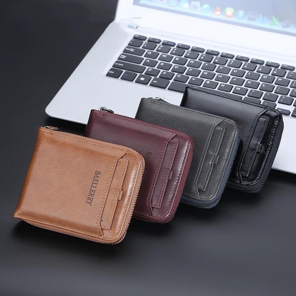 Men's Business Retro Multi Card Slots Wallet by GJG Denim
