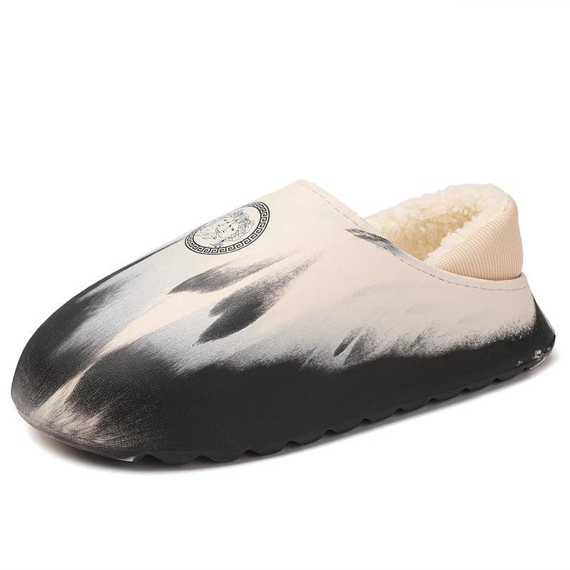 Men Waterproof Warm Cotton Slippers by GJG Denim