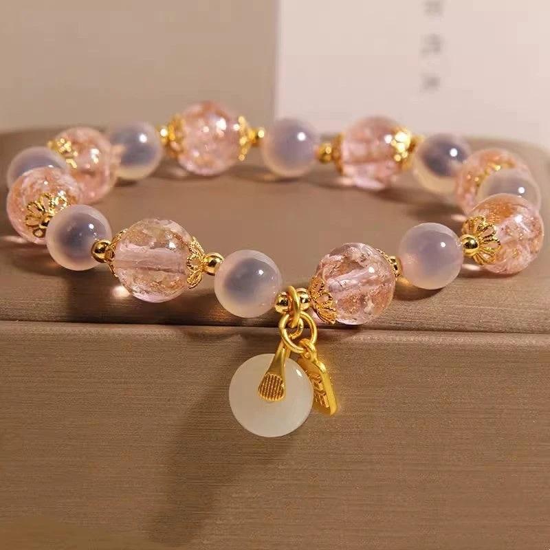 Natural Heart Agate Bracelet For Women by GJG Denim