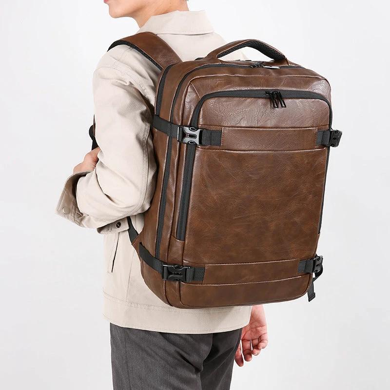 Men's Multi-functional Scalable Computer Bag Solid Color by GJG Denim