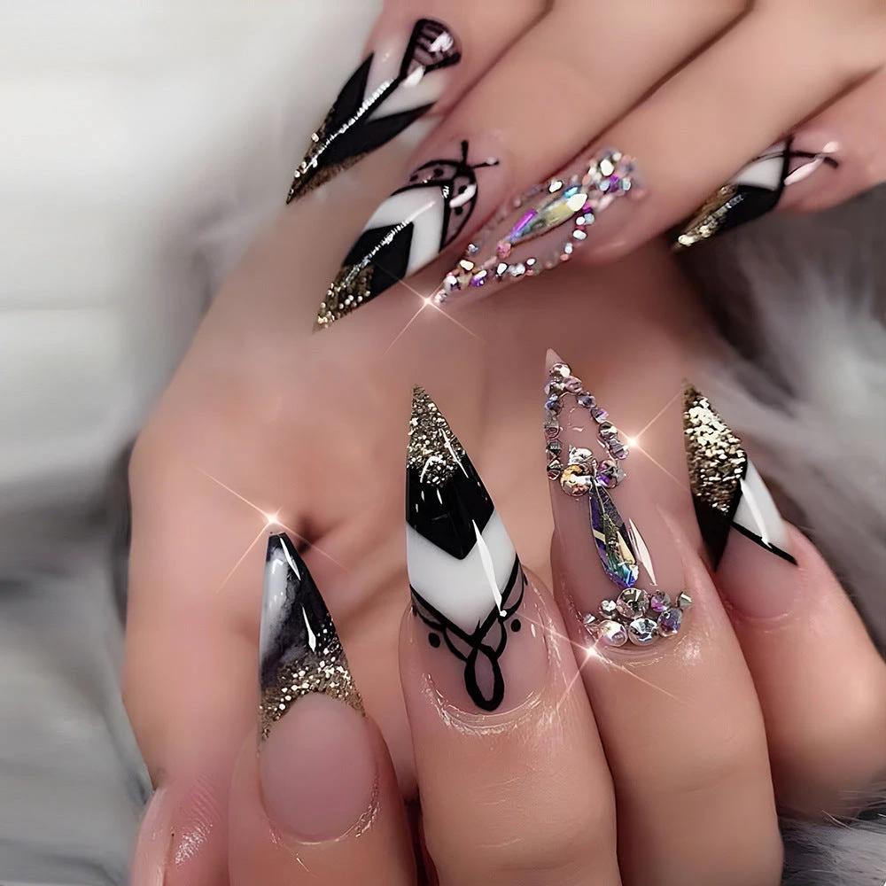 Butterfly Nail Sticker Hot Girl Cat Eye Diamond Wearing Armor by GJG Denim