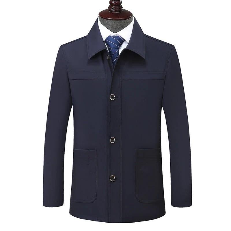 Men's Turn-down Collar Coat by GJG Denim