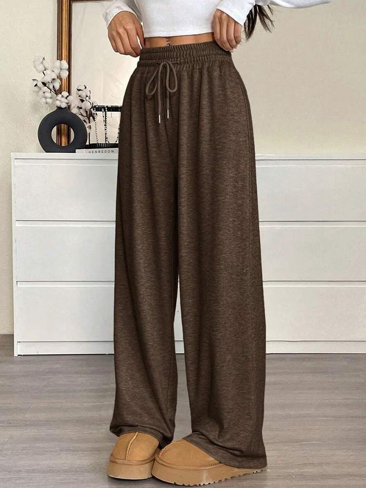 Solid Color Women's Clothes Casual Pants Loose Commuter Trousers by GJG Denim