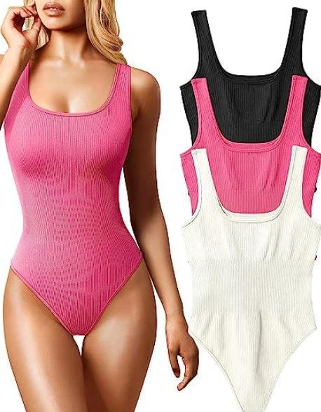 Women's Yoga Neck Sports Bodysuit by GJG Denim