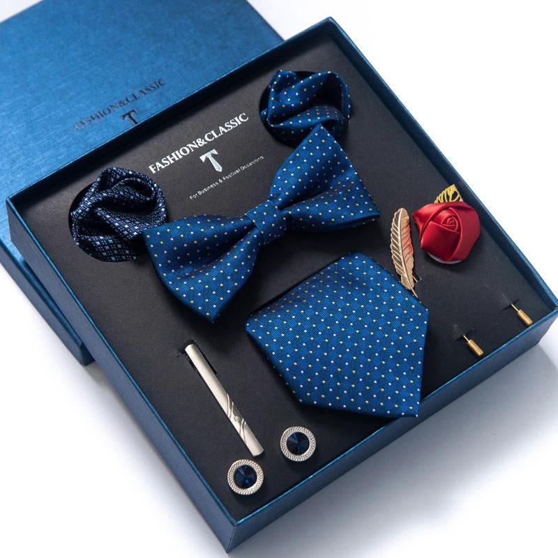 Men's 8-piece Tie Set by GJG Denim