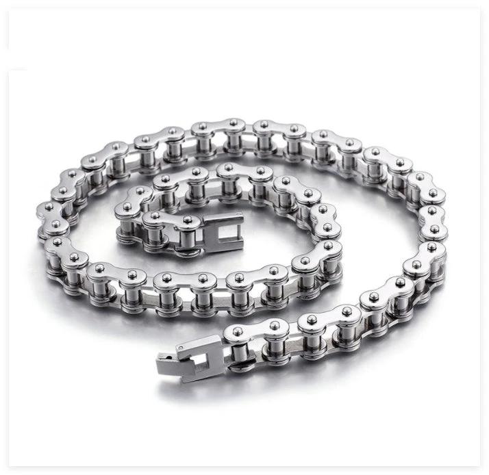Titanium Steel Bike Chain For Men by GJG Denim