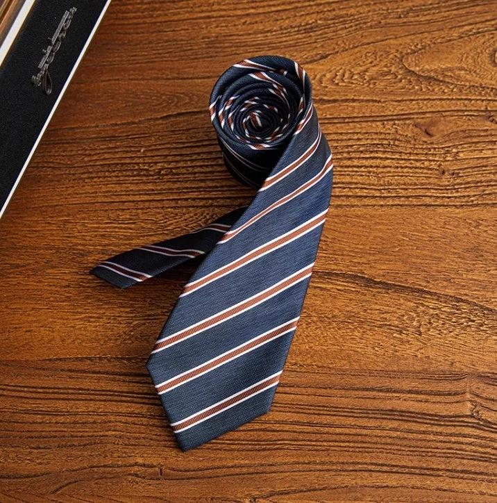 Business Formal Wear Striped Tie Host Commuter Arrow All-match Suit Shirt Accessories by GJG Denim