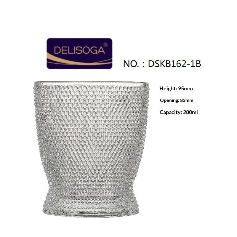 Creative Engraved Glass Classical Cup Thickened Drinkware by GJG Denim