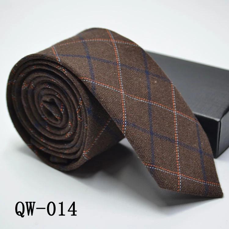 Men's Super Narrow Wool-like Elegant Tie by GJG Denim
