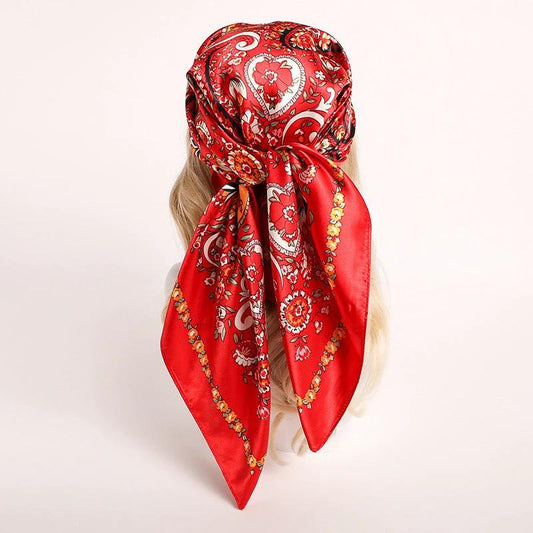 Nordic-striped Silk Scarf Same Style As The Influencers by GJG Denim