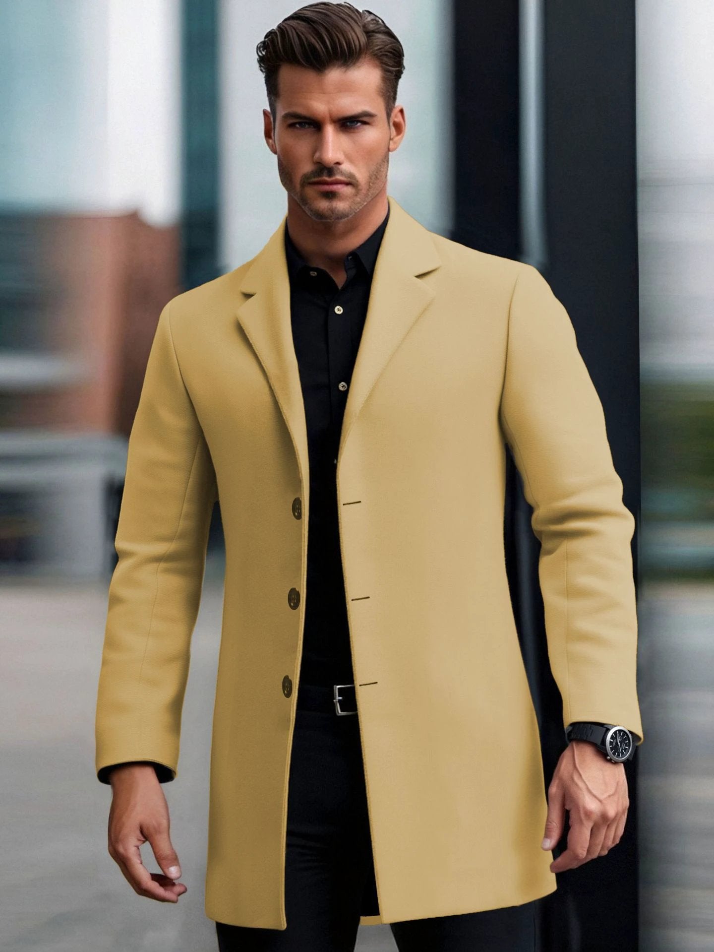 Lapel European And American Lapel Slim Coat by GJG Denim