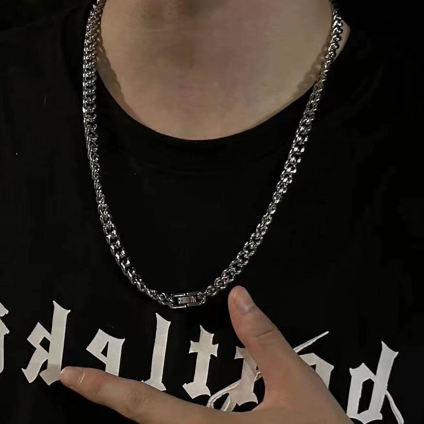 Titanium Steel Cuban Chain For Men by GJG Denim