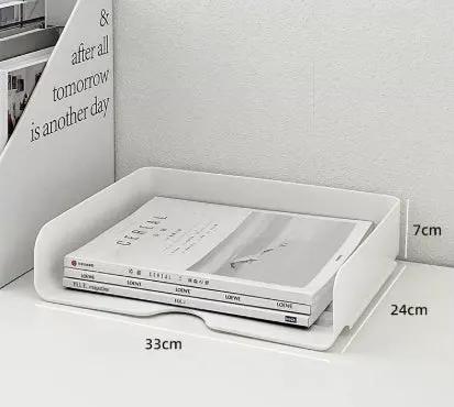 Desktop Storage Box Transparent Acrylic Desk Storage Rack by GJG Denim