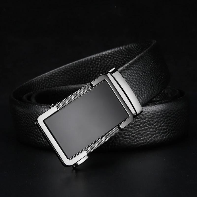 Men's Leather Comfort Click Belt by GJG Denim