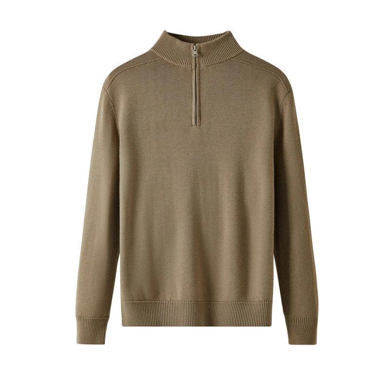 Men's Casual Thickened Wool Base Sweater by GJG Denim