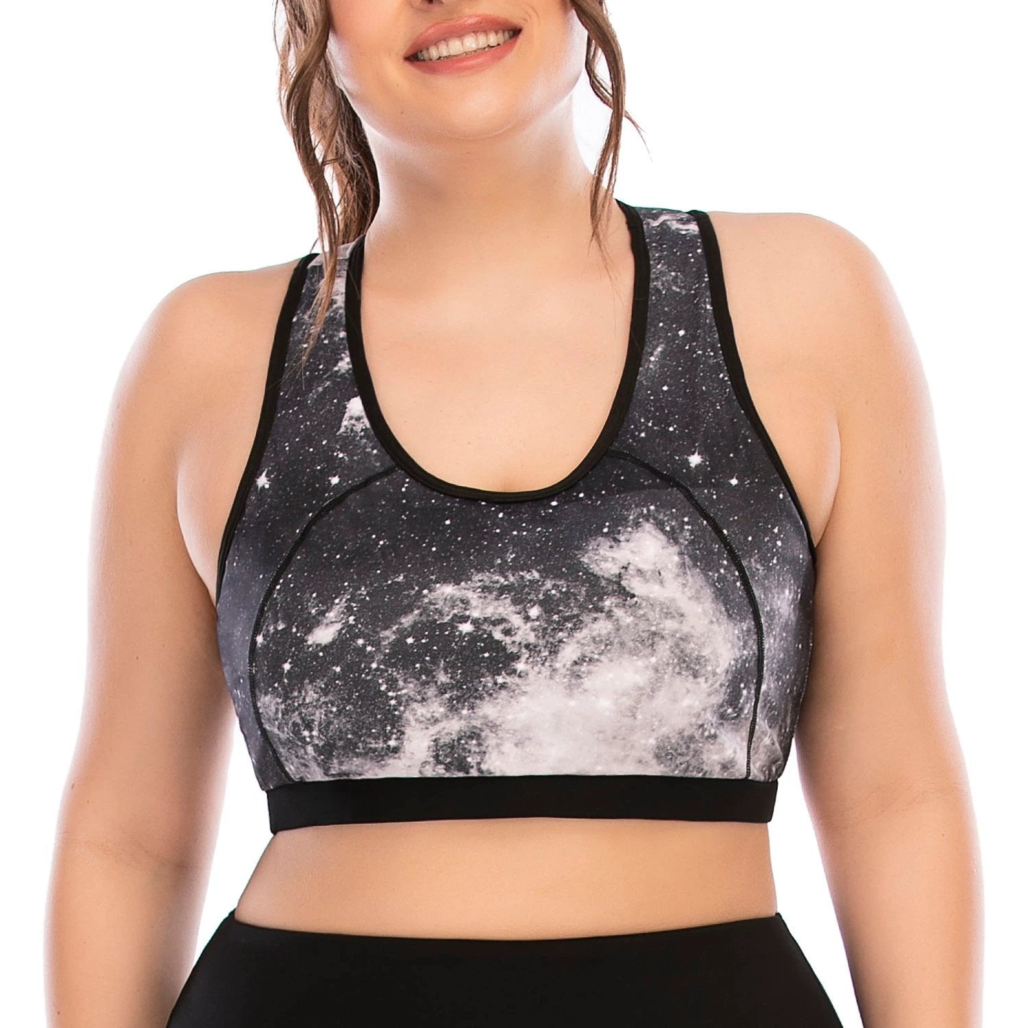 Workout Clothes Suit Plus Size Yoga Clothes Tight-fitting Pants Sports Bra by GJG Denim