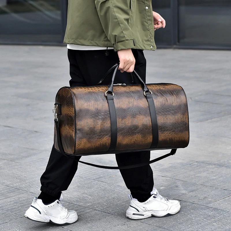 Men's Fashion Pattern Travel Bag by GJG Denim