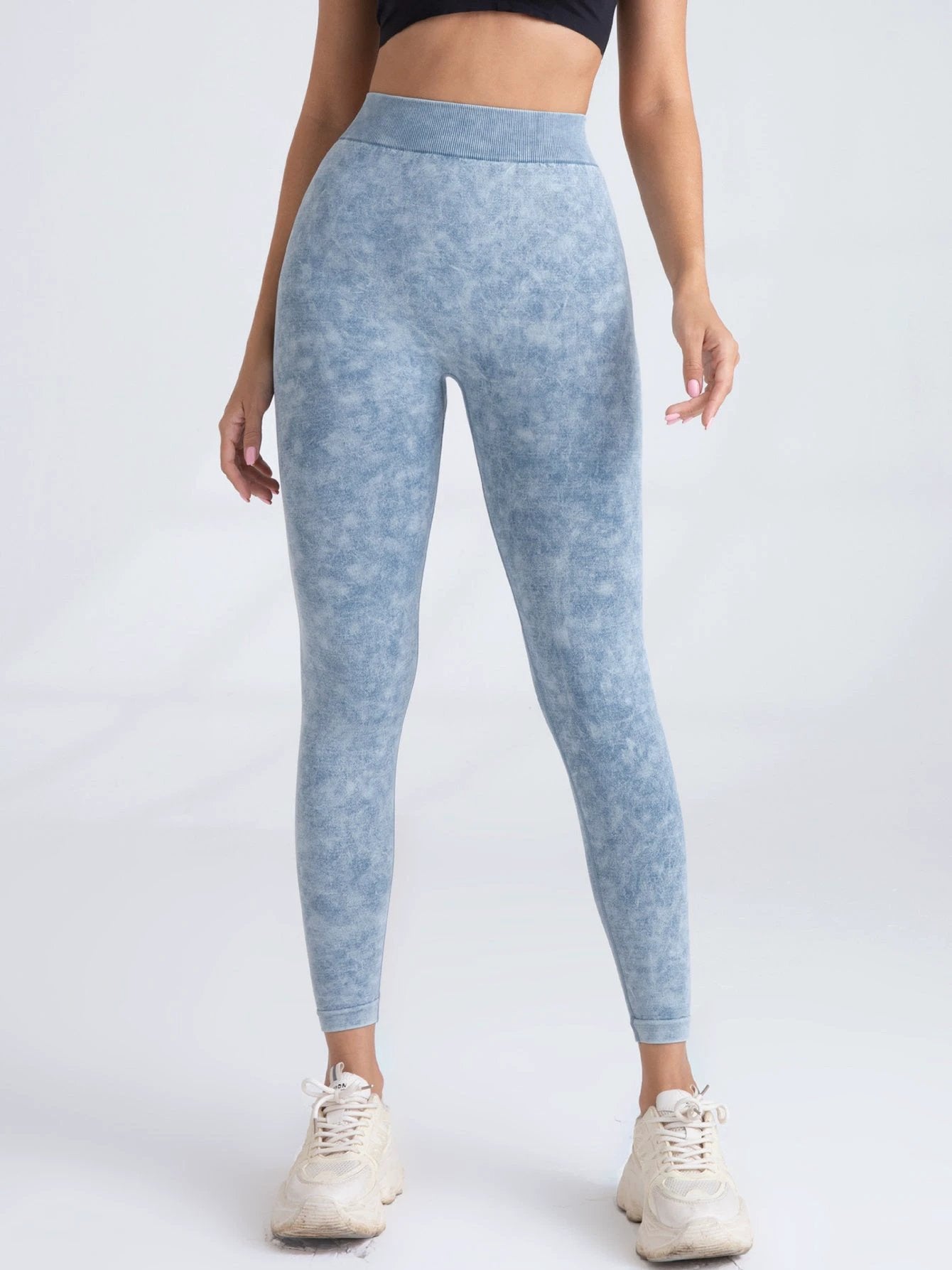V-Back Scrunch Butt Workout Leggings, Women Seamless Gym Yoga Leggings High Waist Active Yoga Pants, Yoga Leggings High Waist Active Yoga Pants by GJG Denim